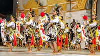 Sebanyak 24 grup reog tingkat SMP ambil bagian dalam agenda pelestarian budaya daerah tersebut. ANTARA FOTO/Muhammad Mada  