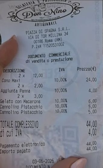 Turis Shock! Dua Porsi Gelato di Roma Ditagih Hampir Rp 1 Juta