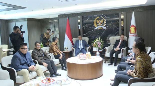 Wakil Ketua DPR RI, Sufmi Dasco bertemu pimpinan Bank Himbara. (Dok. Istimewa)