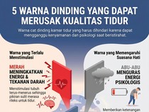 Jangan Salah Pilih! 5 Warna Kamar Tidur yang Bisa Bikin Susah Tidur
