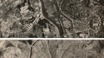 Nagasaki sebelum dan sesudah AS menjatuhkan bom nuklir di kota itu pada Agustus 1945. Setidaknya 74.000 orang tewas di Nagasaki. Foto: historicflix