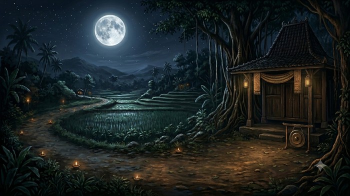 Ilustrasi Malam 1 Suro.