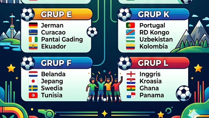 Infografis Grup Piala Dunia 2026