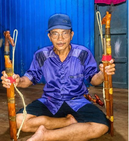 M Saini, perajin mandau asal Kotawaringin Timur, Kalteng. M Saini, perajin mandau asal Kotawaringin Timur, Kalteng.