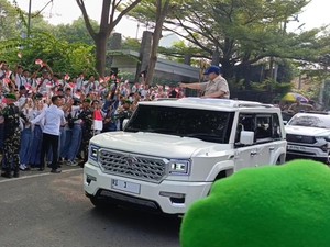 Ribuan Pelajar Sambut Prabowo di Lampung, Ini Kata Kadisdik