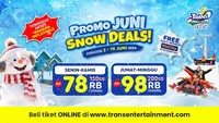 Si Kecil Mau Merasakan Salju Pertama Kali? Trans Snow World Bekasi Punya Promonya