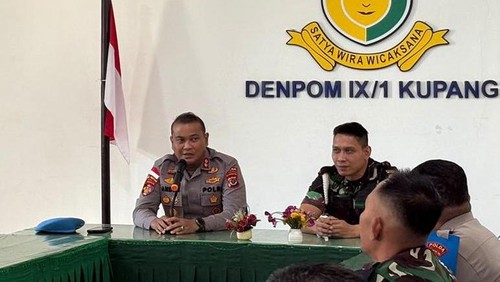 Kabid Propam Polda NTT saat menghadiri pertemuan bersama POM AD di Kota Kupang, NTT, Kamis (11/6/2026). (Dok. Polda NTT).
