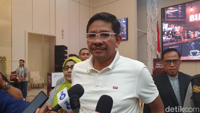Direktur Jenderal Bimbingan Masyarakat Islam (Dirjen Bimas Islam) Kemenag, Abu Rokhmad, saat ditemui di Auditorium Kemenag, Jakarta Pusat, Kamis (11/6/2026).