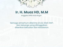 Selamat Jalan Muaz HD, Sosok Teladan di Parlemen Kota Bogor