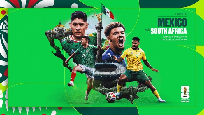 Laga Meksiko vs Afrika Selatan