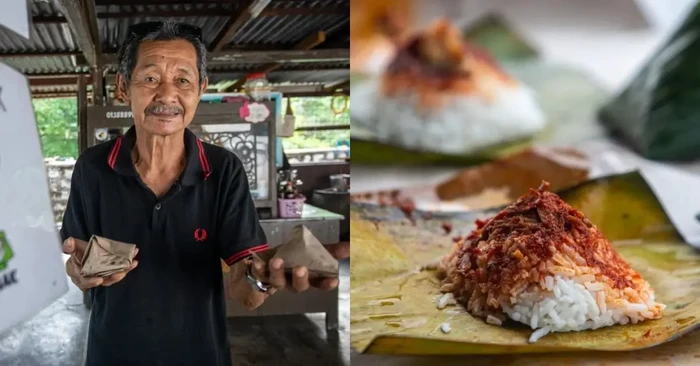 Nasi lemak seharga Rp 4 ribuan