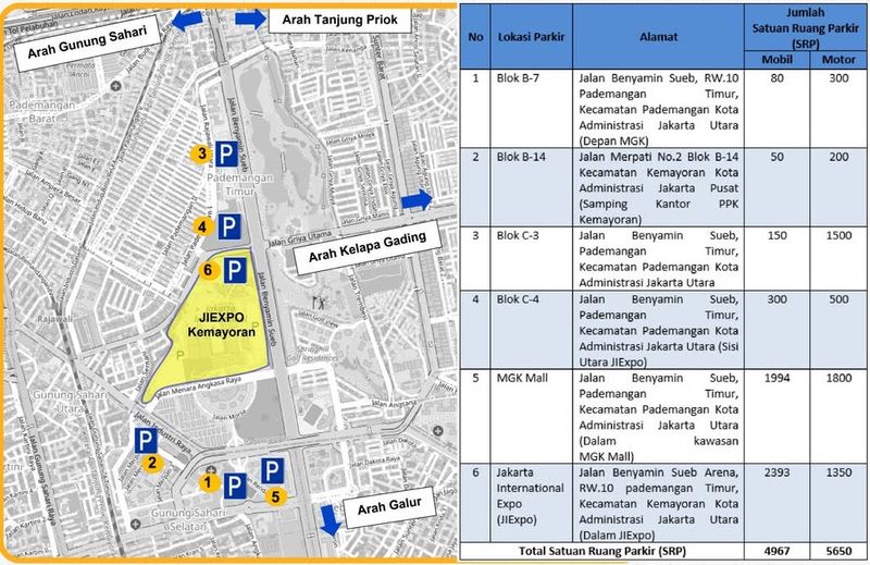 Pemprov DKI Jakarta menyiapkan rekayasa lampau lintas (lalin) sekitar area Kemayoran selama digelarnya Jakarta Fair alias Pekan Raya Jakarta (PRJ). (dok Dishub DKI)