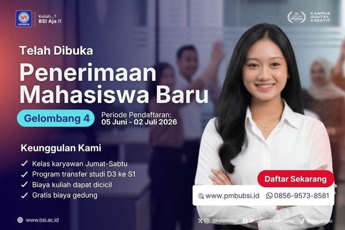Pendaftaran Universitas BSI