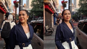 Mode Portrait di Galaxy A37 dan A57. Efek bokeh pada kedua perangkat mampu memisahkan subjek dari latar belakang dengan rapi. Detail wajah, warna kulit, dan tekstur pakaian juga terekam dengan baik berkat dukungan AI Camera dan sensor 50 MP. Foto: Rizky Nur Amalia/detikINET