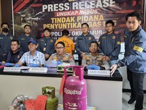 Polisi Bongkar Praktek LPG Oplosan untuk SPPG di OKU Timur
