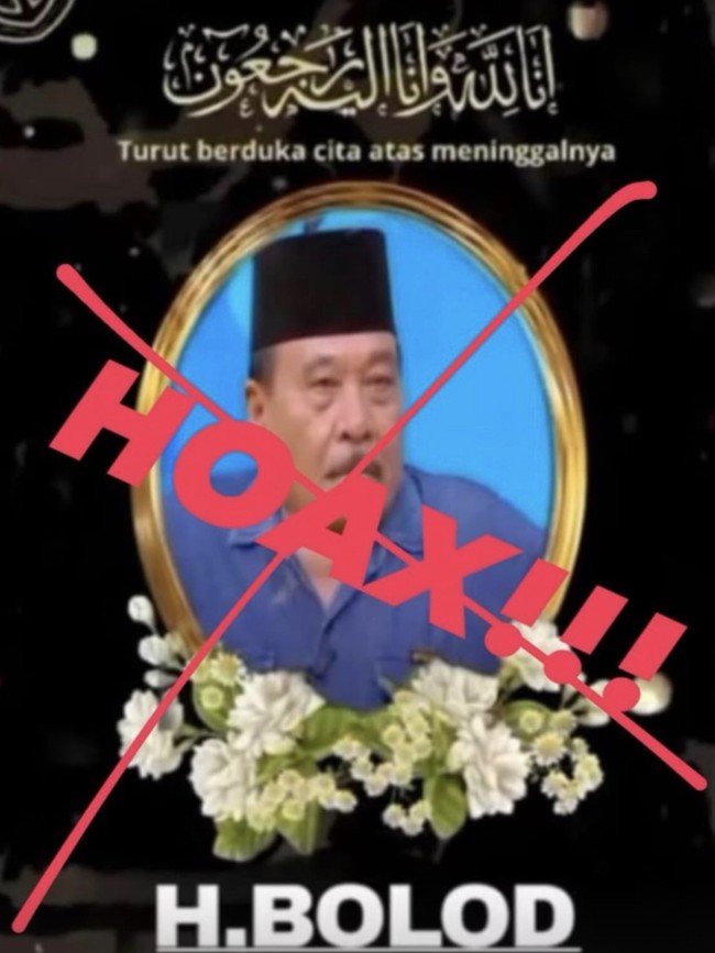 Kabar Bolot Meninggal Dunia Hoax!