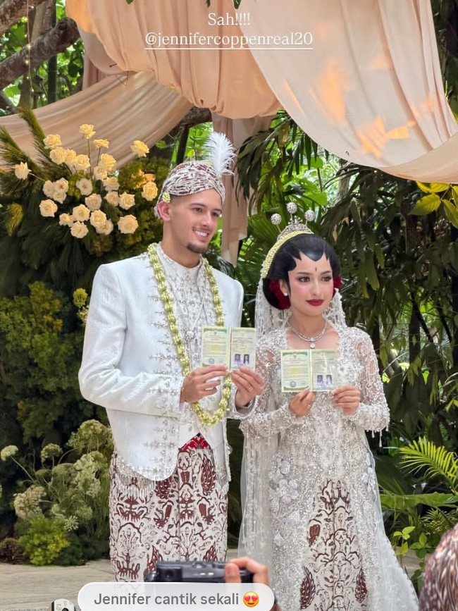 Sah! Jennifer Coppen Resmi Menikah dengan Justin Hubner
