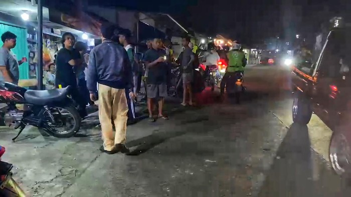 Lokasi kejadian teror geng motor.