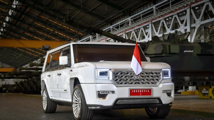 Mobil maung yang dipakai Presiden Prabowo Subianto (Dok Instagram PT Pindad).