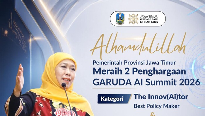 Pemprov Jatim raih GARUDA AI Impact Summit 2026