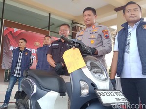 Panik! Maling Motor di Klaten Nyungsep Saat Dikejar Korban