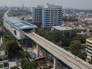 LRT Jakarta Velodrome-Manggarai Rp 4,1 Triliun Bakal Diresmikan Bulan Ini