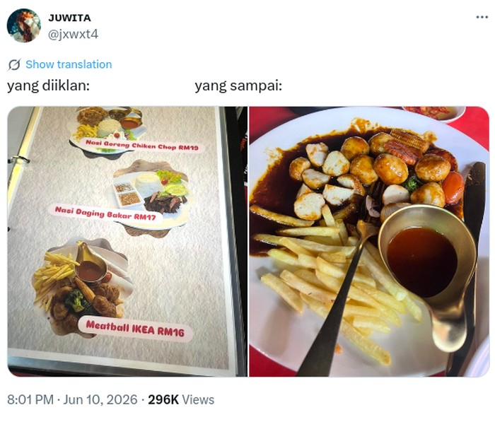 Janjinya Meatball, Ternyata Fishball! Menu Rp70 Ribu Ini Jadi Sorotan