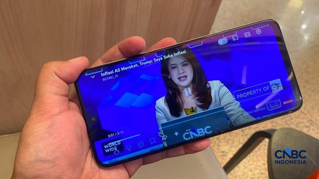 Smartphone Honor X7d. Smartphone Honor X7d. (CNBC Indonesia/Novina Putri Bestari)