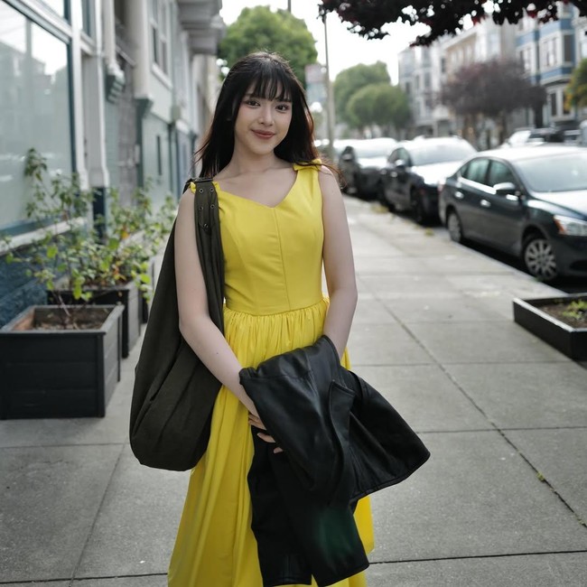 Gaya Kece Tiara Andini di San Francisco