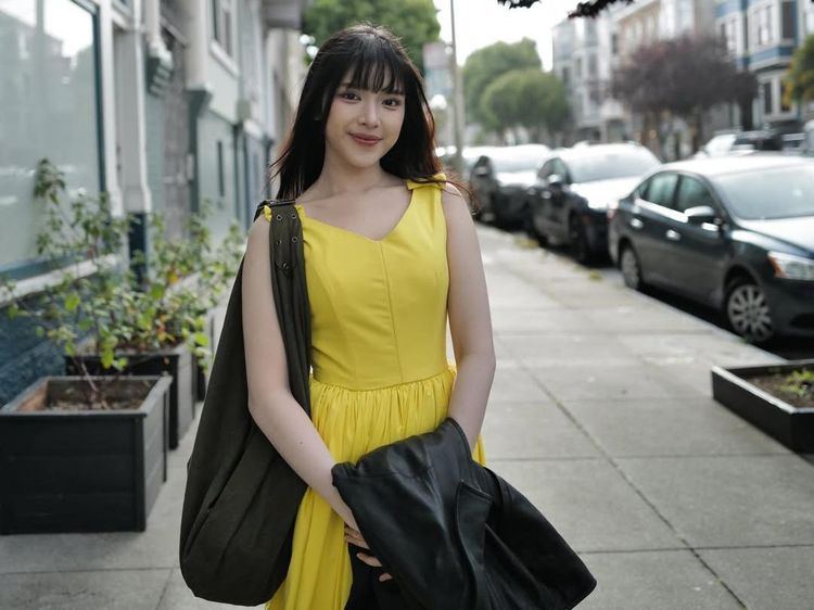 Gaya Kece Tiara Andini di San Francisco