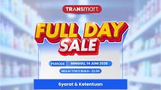 Hari Ini Transmart Full Day Sale! Langsung Merapat, Banjir Diskon 50% + 20%