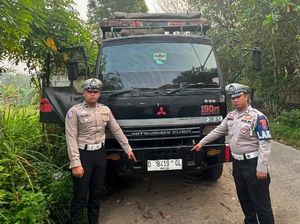 Penampakan Truk Maut yang Tewaskan Kak Herman Saat Gowes di Tangerang