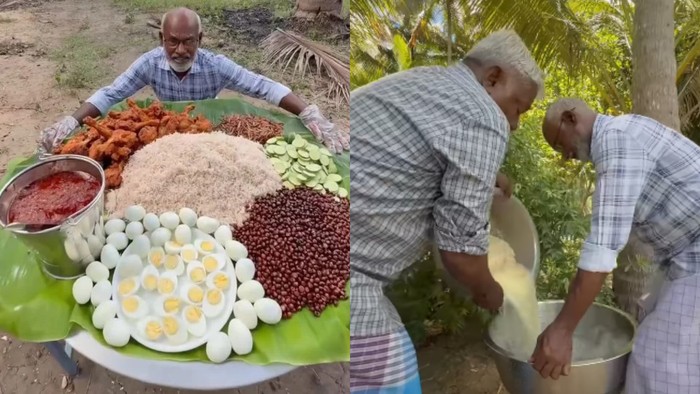 Viral! Kakek India Jago Masak Nasi Lemak, Dipuji Warga Malaysia