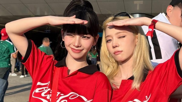 Adu Gaya Karina-Winter aespa & Kwon Eunbi Nonton Piala Dunia 2026 di Meksiko
