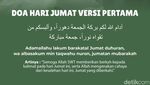 3 Doa di Hari Jumat dan Amalan yang Bisa Dilakukan