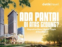 20 Menit dari Bandara, Hotel Mewah Ini Punya Pantai Buatan di Rooftop