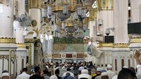 Untuk mengatur kepadatan jamaah, otoritas Arab Saudi memberlakukan sistem perizinan (tasrih) melalui aplikasi digital. ANTARA FOTO/Citro Atmoko
