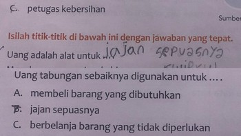 Uang adalah alat untuk jajan sepuasnya. Foto: Thread @greatof_7