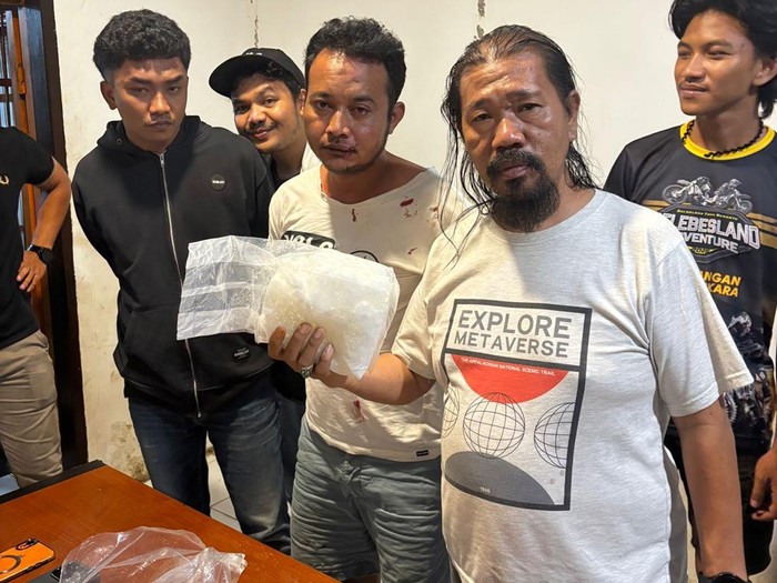 Tampang kurir sabu 1 Kg ditangkap di Jeneponto.
