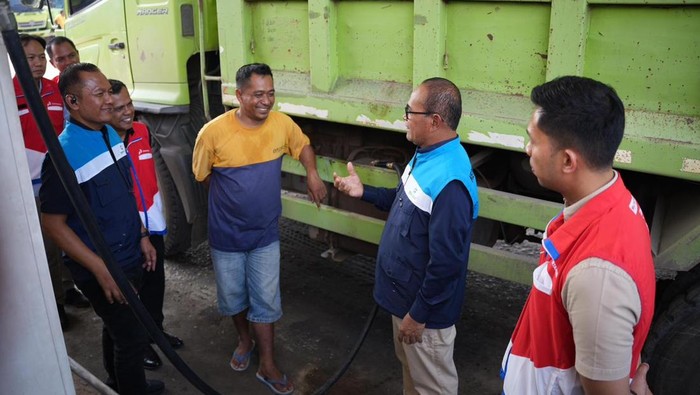 Tim dari BPH Migas dan Pertamina Patra Niaga melakukan kunjungan ke Integrated Terminal (IT) Panjang, Lampung