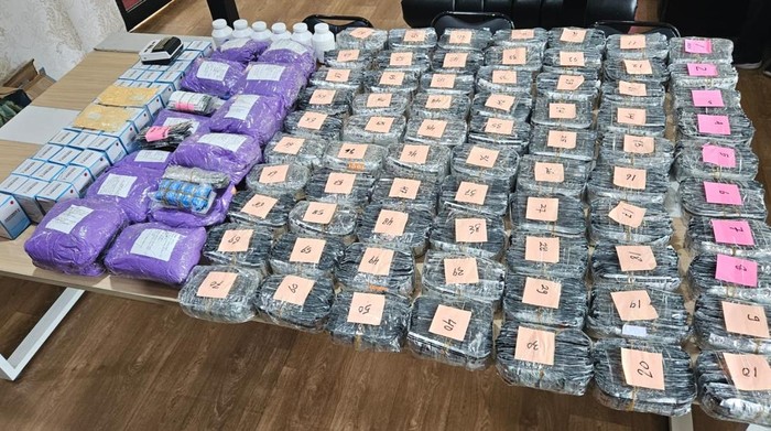 Barang bukti Rp 135 ribu butir obat keras disita Polsek Benda