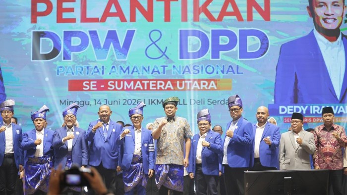 Gubsu Bobby saat hadiri pelantikan DPW&DPD PAN se-Sumut. (Dok Istimewa)