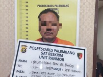 Pelaku Curanmor di Palembang Ditangkap, Senpi-Alat Pembuat Kunci Disita