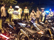 Operasi Knalpot Brong di 6 Titik Lamongan, 85 Motor Ditilang
