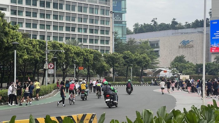 Situasi CFD di Bundaran HI, Miggu (14///6/2026)