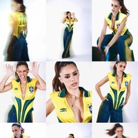 Dukung Neymar di Piala Dunia, Bruna Biancardi Sulap Jersey Brasil Jadi Seksi