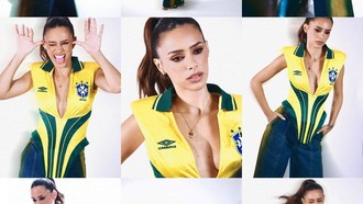 Dukung Neymar di Piala Dunia, Bruna Biancardi Sulap Jersey Brasil Jadi Seksi