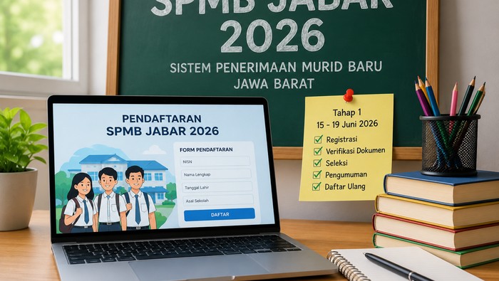 Ilustrasi SPMB Jabar 2026 (dibuat menggunakan AI)