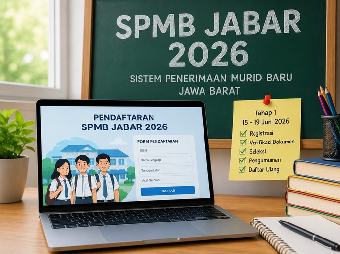 Ilustrasi SPMB Jabar 2026 (dibuat menggunakan AI)