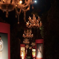 Setelah wedding vows, acara dilanjutkan dengan resepsi berhias dekorasi tak kalah megah serba merah. Untuk dekorasi acara wedding vows dan resepsi Jennifer mempercayakan pada Aisle Project. Area menuju venue dibuat seperti galeri pribadi. Deretan foto prewedding dipasang pada panel-panel merah dengan pencahayaan khusus. Foto: Instagram/@jennifercoppenreal20/@justinhubner5